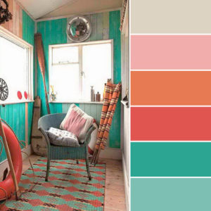 Коралловый цвет в интерьере квартиры с фото