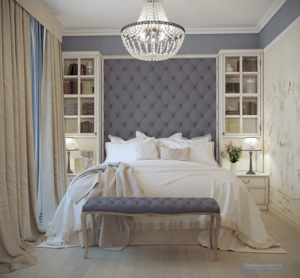 интерьер спальня в стиле прованс современный