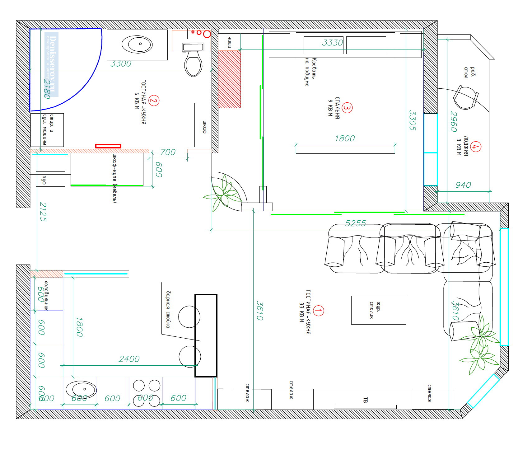Как оформить квартиру 48 кв м?